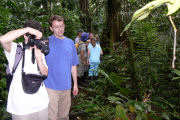 Amazon jungle lodge in Ecuador, jungle trek