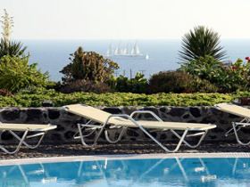 Akrotiri hotel in Santorini, Greece