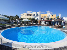 Akrotiri hotel in Santorini, Greece