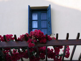 Akrotiri hotel in Santorini, Greece