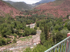 Villa accommodation in the Atlas Mountains, Morocco