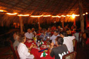 Restaurant at night, Beach Hotel in Nicaragua