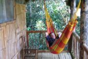 Amazon rainforest accommodation in Ecuador, hammock