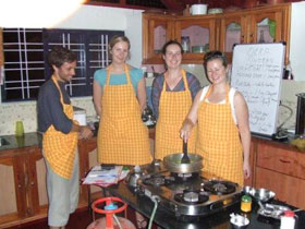 Cooking holiday in Kerala, India
