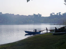 Lake Bracciano campsite nr Rome, Italy