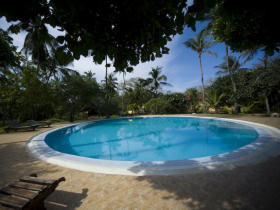 Tented beach resort, Gazi Bay
