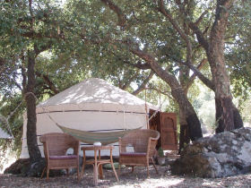 Yurt accommodation in Andalucia