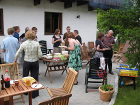 Barbecue for guests