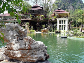 Tree & raft house jungle adventure in Thailand