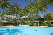 Swimming pool, Negombo beach hotel in Sri Lanka