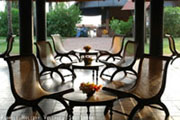Sitting area, Negombo beach hotel in Sri Lanka