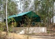 Tent in Tiger camp in Kanha Reserve