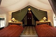 Bedroom in Tiger camp in Kanha Reserve