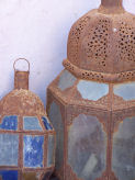 lanterns, Essaouria Riad, Morocco