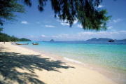 White sandy beach at Thailand beach resort