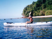 Kayaking in southern Thailand beach resort