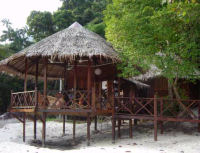 Terrace at Malaysia beach resort, Tioman Island