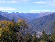 Mountain scenery near Italy accommodation