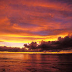 Sunset, Indonesia luxury beach resort