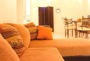 Living area at disabled Brittany accommodation
