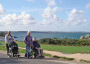Seaside paths at disabled Brittany accommodation