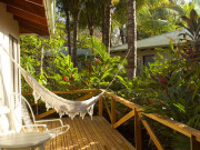 Hammock on private deck at Costa Rica lodge