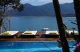 Pool at luxury beach resort in Brazil