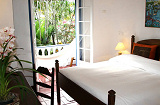 Bedroom at luxury beach resort in Brazil
