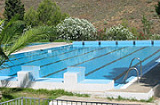 Village pool near Andalucia self catering cottage, Spain