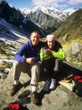Walking near Arthurs Pass lodge, New Zealand