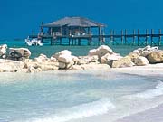 Pier, Central Andros beach resort, Bahamas