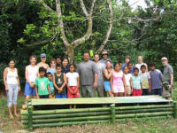 Local school children in Costa Rica