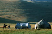 Staying in yurts in Kyrgyzstan