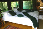 Bedroom at South Africa game reserve accommodation