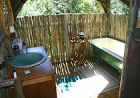 Bathroom at South Africa game reserve accommodation