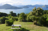 View, Eco lodge accommodation in the Marlborough sounds