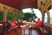 Deck, houseboat accommodation Kerala