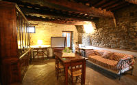 Seating area, farmstay in Umbria, Italy