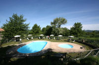 Swimming pool, farmstay accommodation in Umbria, Italy
