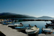 Fishing boats near Greece accommodation