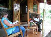 Terrace at Nicaragua farmstay accommodation