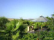 Terrace at rural guesthouse in Malaga, Spain