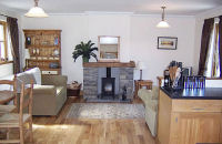 Living room, luxury self catering cottages near Loch Ness