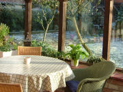Conservatory, country B&B in Powys