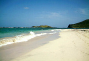 Beach near Budget beach chalets in St. Lucia
