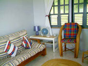 Sitting area, self catering cottage, St Lucia