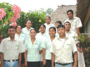 Staff, eco lodge in Belize