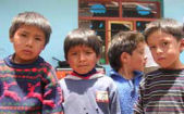 Children, accommodation in Sacred Valley, Peru