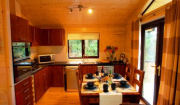 Lodge kitchen, New Forest campsite & caravan park