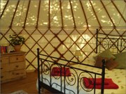 Bed, yurt accommodation in Andalucia